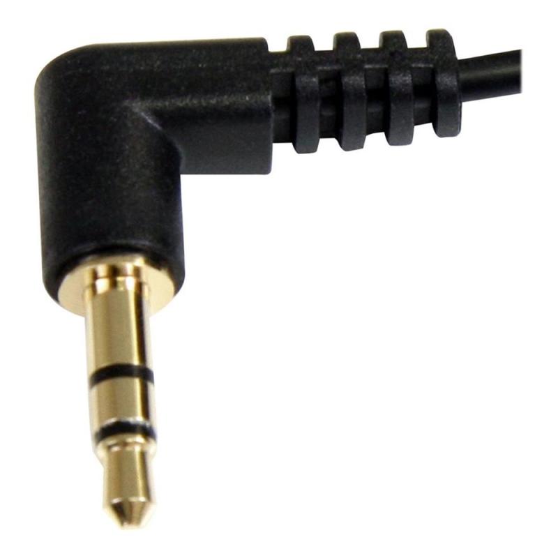Cable jack 3.5mm startech 0.30m - macho - macho - negro