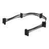 Cable divisor sata startech 0.40m - hembra - hembra - negro