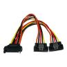 Cable divisor sata startech 0.15m - macho - hembra