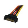 Cable divisor sata startech 0.15m - macho - hembra