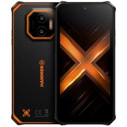 Telefono movil smartphone rugerizado hammer energy x2 4g - 6gb - 128gb - 6 pulgadas - negro - naranja