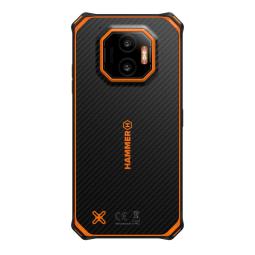 Telefono movil smartphone rugerizado hammer energy x2 5g - 8gb - 256gb - 6 pulgadas - negro - naranja