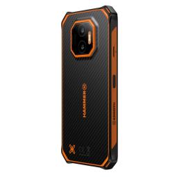Telefono movil smartphone rugerizado hammer energy x2 5g - 8gb - 256gb - 6 pulgadas - negro - naranja