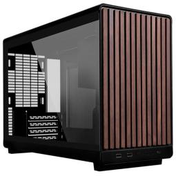 Caja ordenador gaming lian li a3 matx cristal templado madera negra