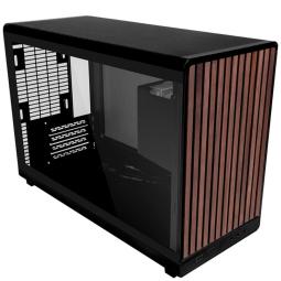 Caja ordenador gaming lian li a3 matx cristal templado madera negra