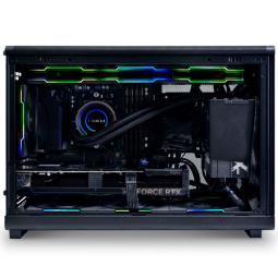 Caja ordenador gaming lian li a3 matx cristal templado madera negra