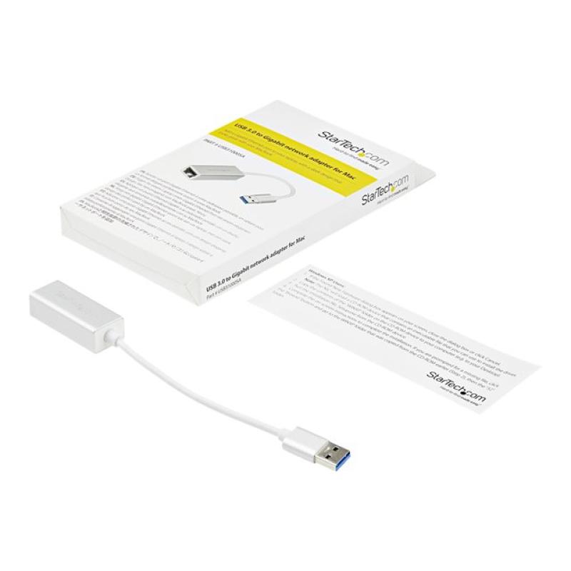 Adaptador usb 3.0 a rj45 startech macho - hembra - blanco