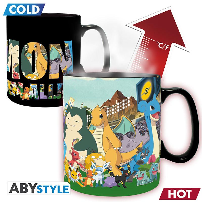 Taza termica abystyle pokemon ¡atrápalos a todos!