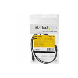 Cable usb tipo c startech 1m - macho - macho - negro