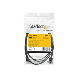 Cable usb tipo c a usb tipo a startech 2m - macho - macho - negro