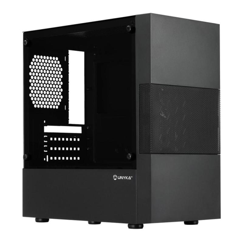Caja ordenador gaming unykach aero c25 matx vidrio negra