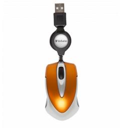 Raton verbatim go mini naranja