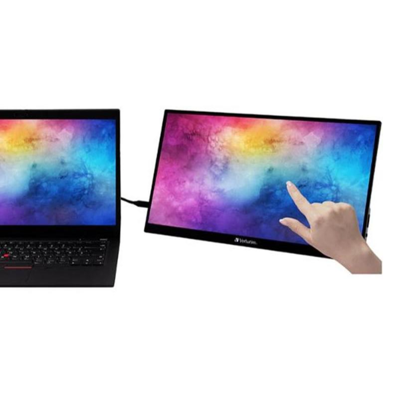 Monitor led portatil 15.6 pulgadas verbatim ips - fhd - hdmi - usb tipo c - 30hz - 6ms