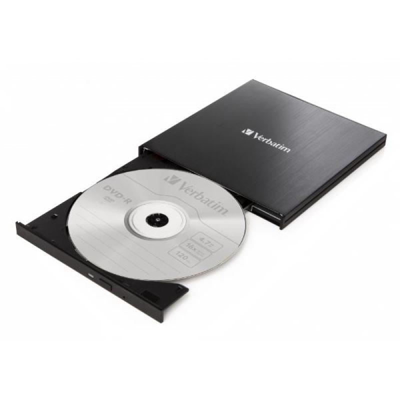 Lector cd - dvd slim verbatim usb tipo c