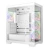 Caja ordenador gaming atx deepcool cg580v2 cristal templado blanca