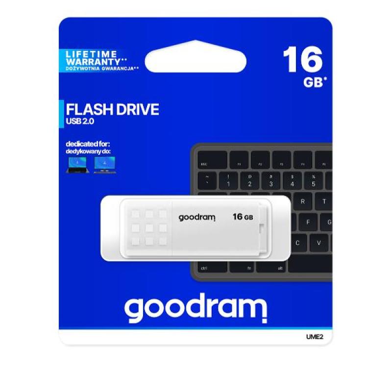Memoria usb 2.0 goodram 16gb ume2 blanco