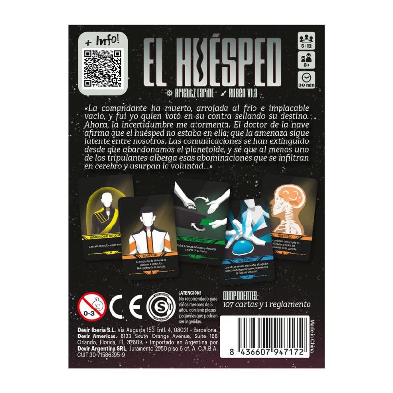 Juego de mesa el huesped pocket