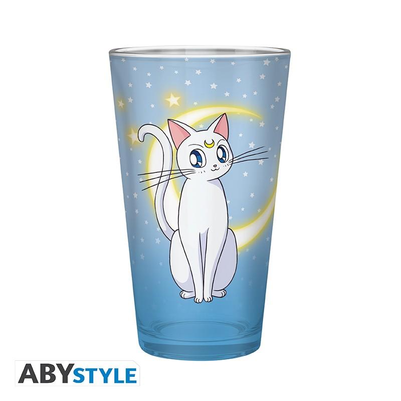 Vaso grande abystyle sailor moon luna y artemisa 400 ml