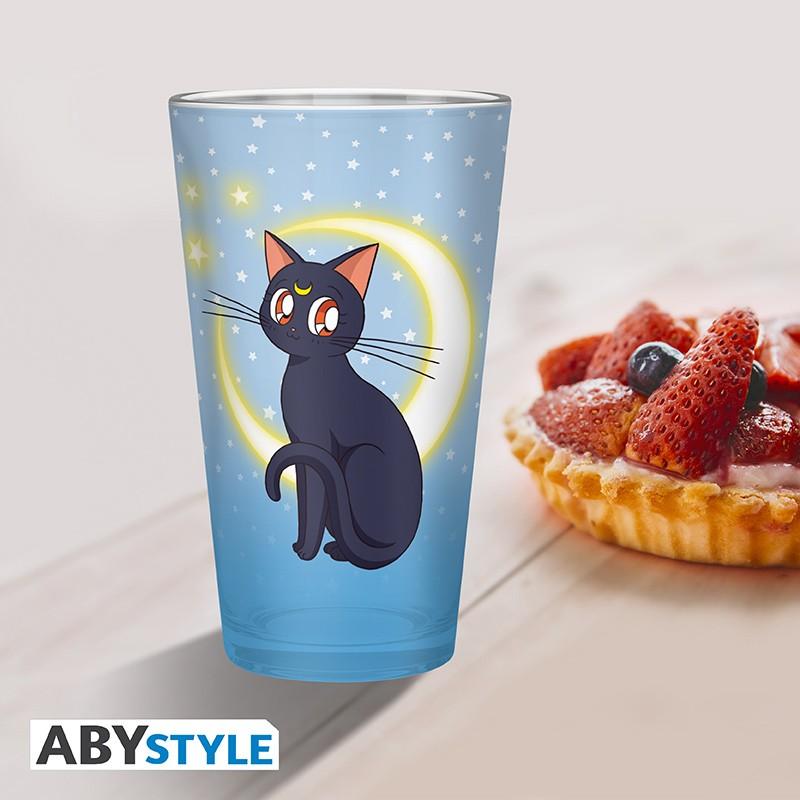 Vaso grande abystyle sailor moon luna y artemisa 400 ml