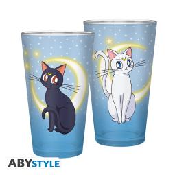 Vaso grande abystyle sailor moon luna y artemisa 400 ml