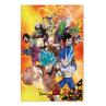 Poster 3d 58x38cm universal survival heroes dragon ball super