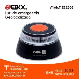 Baliza ebox luz de emergencia geolocalizada homologada th - v16