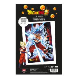 Poster 3d 58x38cm universal survival goku dragon ball super