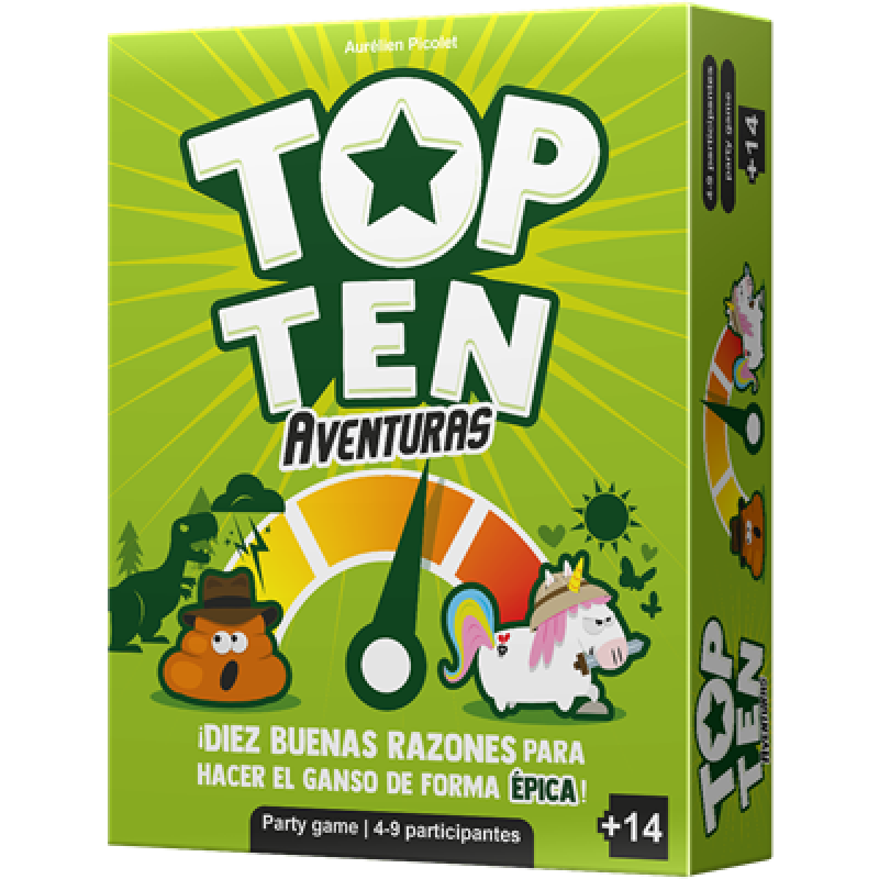 Juego de mesa top ten aventuras