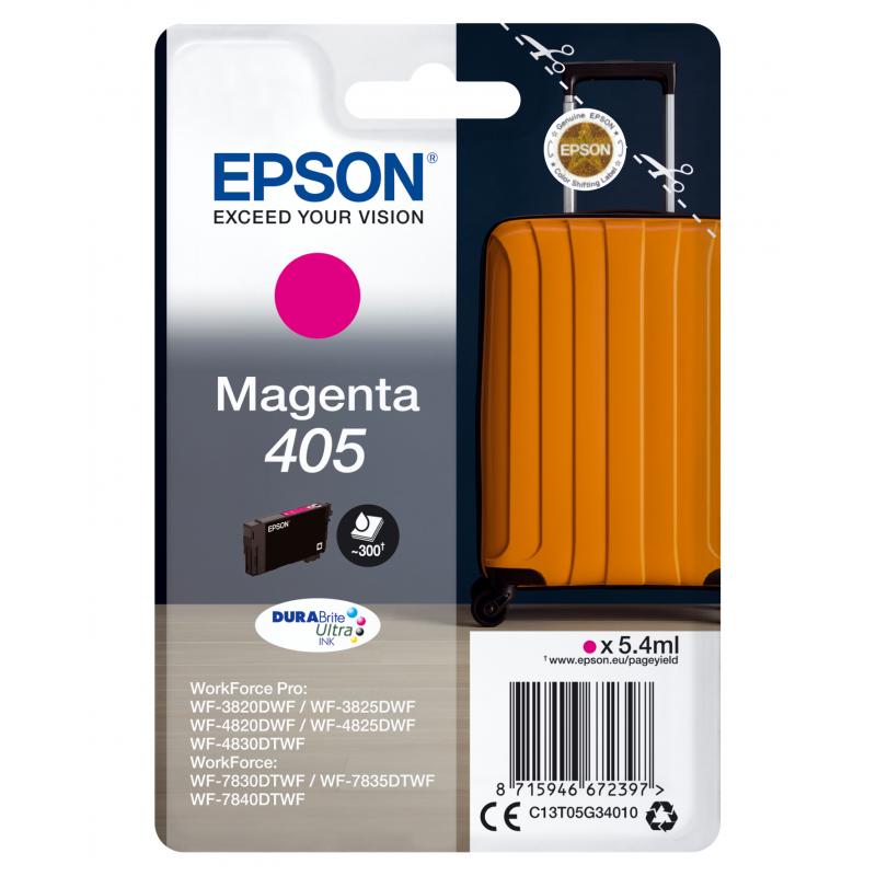 Cartucho tinta epson c13t05g34010 singlepack magenta 405 durabrite ultra ink - Imagen 1