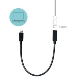 Cable adaptador i - tec usb - c macho a usb - c hembra 0.3m