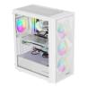 Caja ordenador gaming genesis diaxid 605 argb atx cristal templado blanca