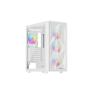 Caja ordenador gaming genesis diaxid 605 argb atx cristal templado blanca