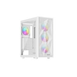 Caja ordenador gaming genesis diaxid 605 argb atx cristal templado blanca