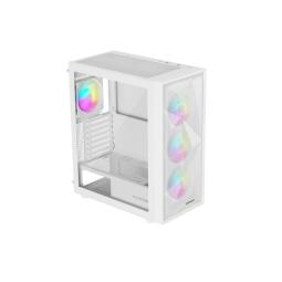 Caja ordenador gaming genesis diaxid 605 argb atx cristal templado blanca
