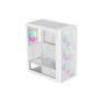 Caja ordenador gaming genesis diaxid 605 argb atx cristal templado blanca