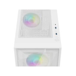 Caja ordenador gaming genesis diaxid 605 argb atx cristal templado blanca