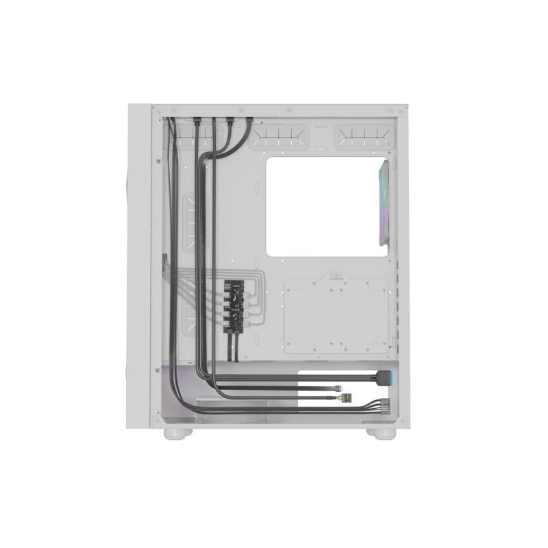 Caja ordenador gaming genesis diaxid 605 argb atx cristal templado blanca