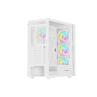 Caja ordenador gaming genesis diaxid 605 argb atx cristal templado blanca
