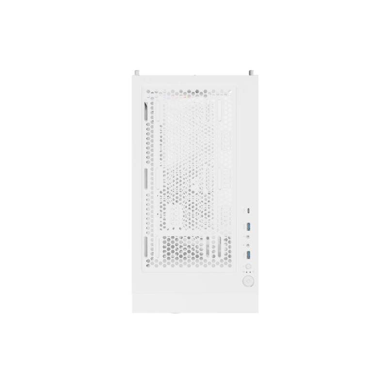 Caja ordenador gaming genesis diaxid 605 argb atx cristal templado blanca