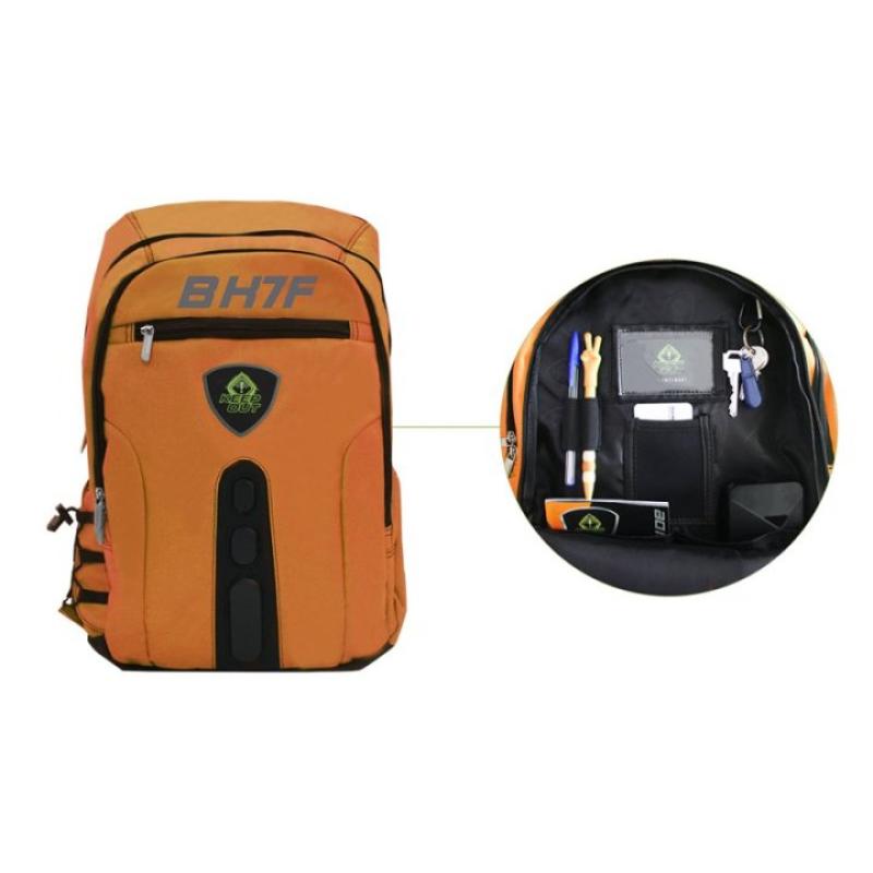 Mochila gaming keep out bk7 para portatil 15.6 pulgadas naranja