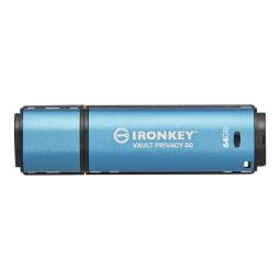Memoria usb 3.2 kingston 64gb ironkey vault privacy 50 series
