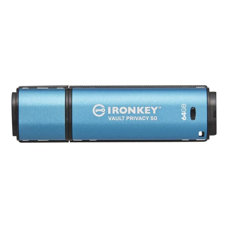 Memoria usb 3.2 kingston 64gb ironkey vault privacy 50 series
