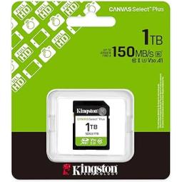 Tarjeta memoria sdxc 1tb kingston canvas select plus uhs - i clase 10