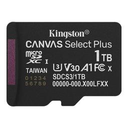 Tarjeta memoria micro secure digital sdxc 1tb kingston canvas select plus clase 10 uhs - 1