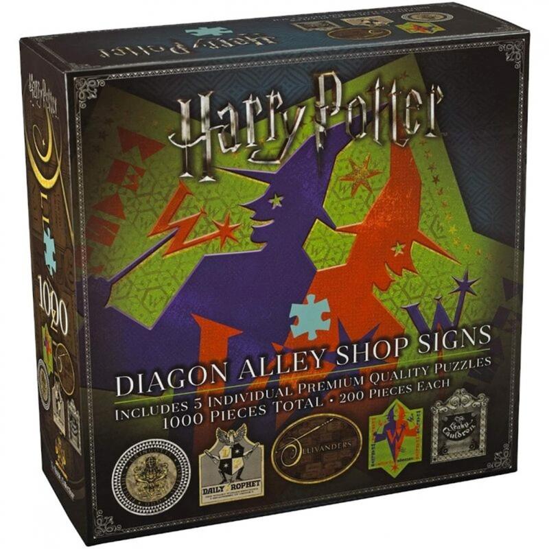 Puzzle the noble collection harry potter callejon diagon simbolos & logos tiendas 1000 piezas - Imagen 1