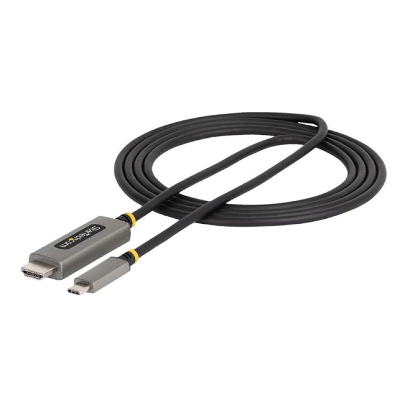 Cable usb tipo c a hdmi startech 2m - macho - macho - gris