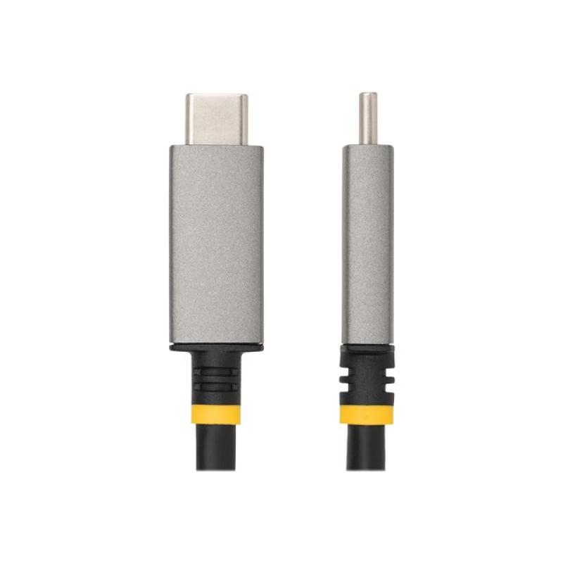 Cable usb tipo c a hdmi startech 2m - macho - macho - gris