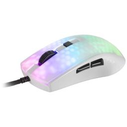 Raton mars gaming rgb mmr translucido blanco