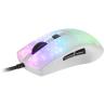 Raton mars gaming rgb mmr translucido blanco