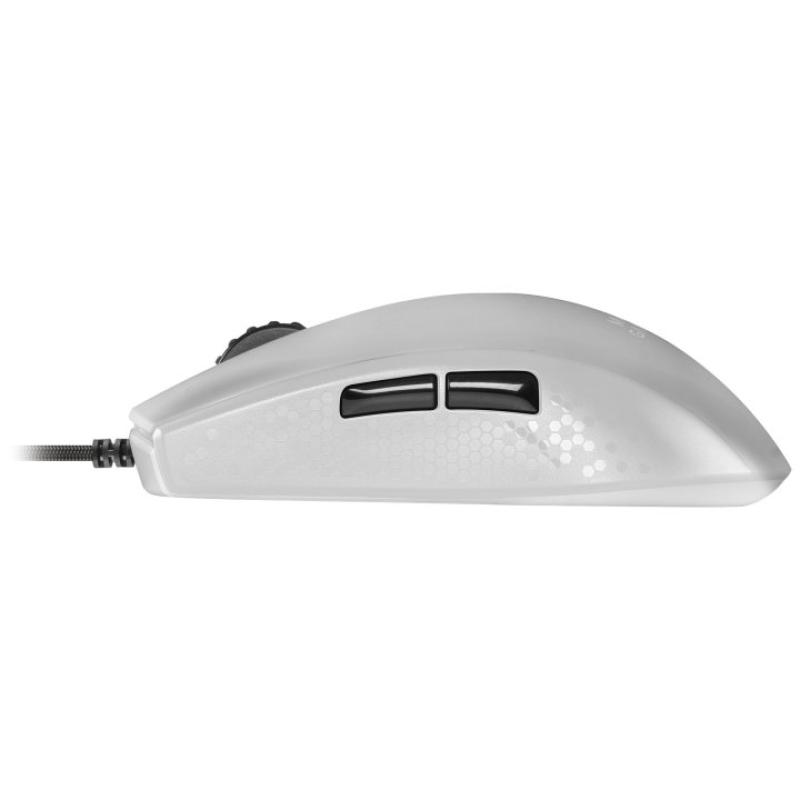 Raton mars gaming rgb mmr translucido blanco